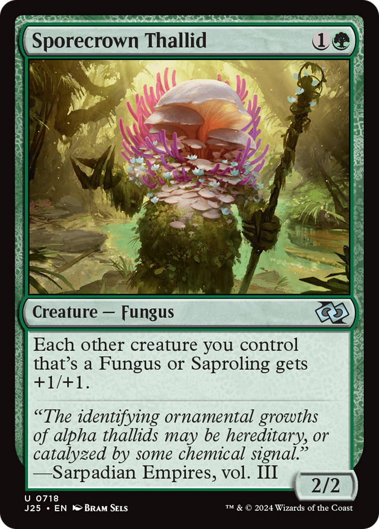 Sporecrown Thallid [Foundations Jumpstart] | Local Legends