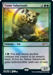 Temur Sabertooth [Year of the Tiger 2022] | Golgari Games