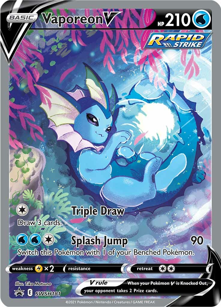 Vaporeon V (SWSH181) [Sword & Shield: Black Star Promos] | Local Legends