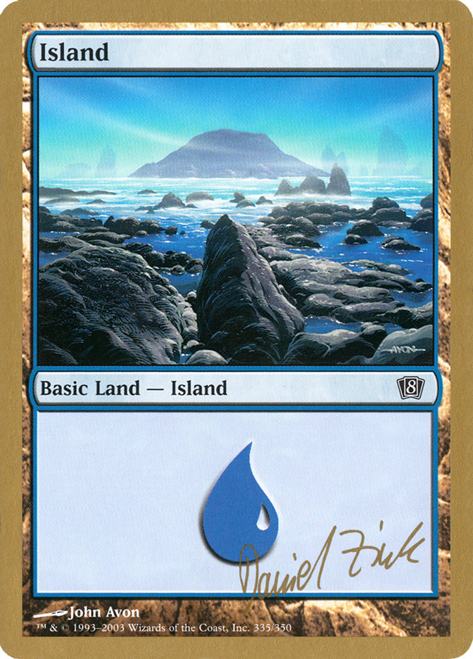 Island (dz335) (Daniel Zink) [World Championship Decks 2003] | Golgari Games