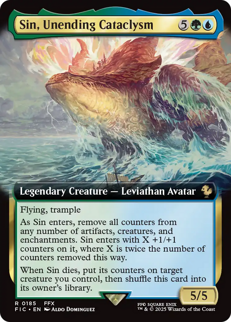 Sin, Unending Cataclysm (Extended Art) [FINAL FANTASY Commander] | Local Legends