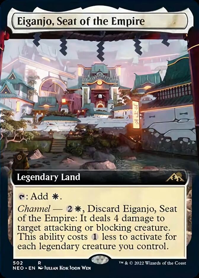 Eiganjo, Seat of the Empire (Extended Art) [Kamigawa: Neon Dynasty] | Golgari Games