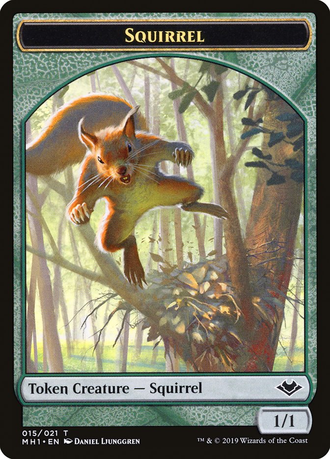 Bird (003) // Squirrel (015) Double-Sided Token [Modern Horizons Tokens] | Golgari Games