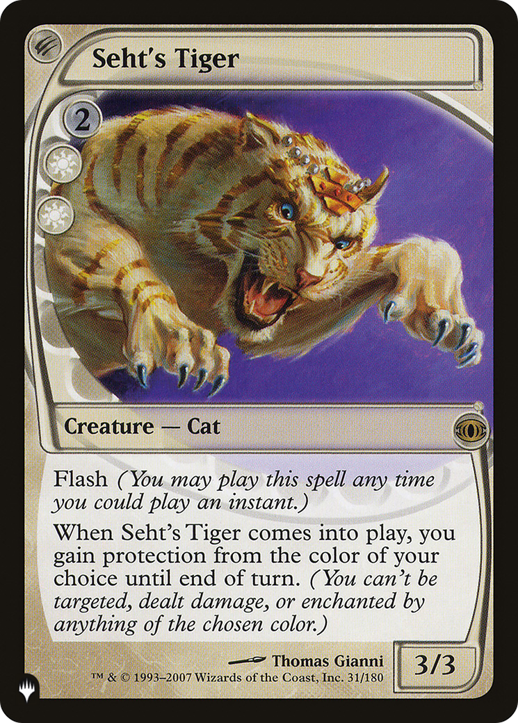 Seht's Tiger [The List] | Local Legends