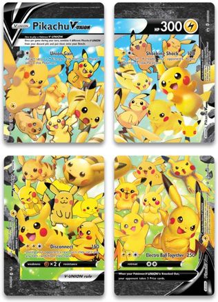 Pikachu V-UNION (Set of 4) [Sword & Shield: Black Star Promos] | Local Legends