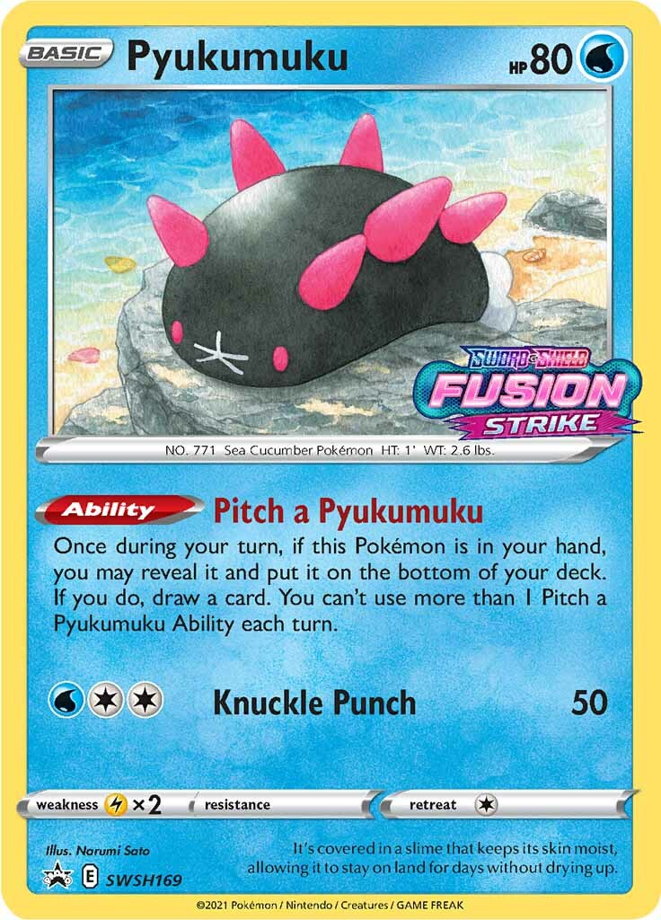 Pyukumuku (SWSH169) (Prerelease Promo) [Sword & Shield: Black Star Promos] | Local Legends