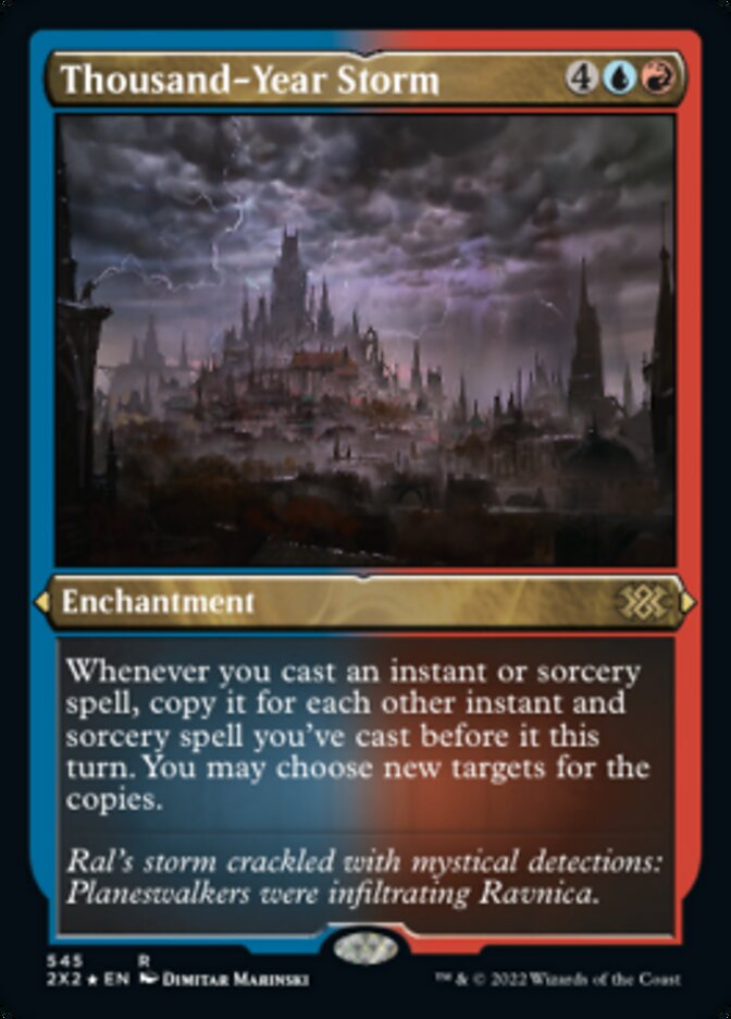 Thousand-Year Storm (Foil Etched) [Double Masters 2022] | Local Legends