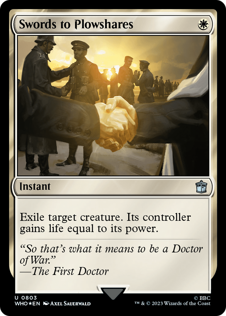 Swords to Plowshares (Surge Foil) [Doctor Who] | Local Legends