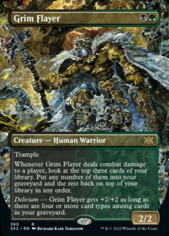 Grim Flayer (Borderless Alternate Art) [Double Masters 2022] | Local Legends