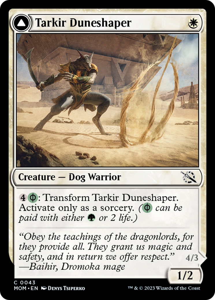 Tarkir Duneshaper // Burnished Dunestomper [March of the Machine] | Golgari Games