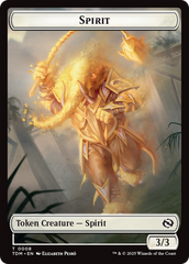 Spirit (0008) // Spirit (0009) Double-Sided Token [Tarkir: Dragonstorm Tokens] | Local Legends