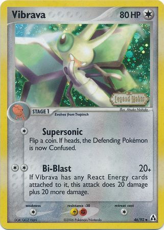 Vibrava (46/92) (Stamped) [EX: Legend Maker] | Local Legends