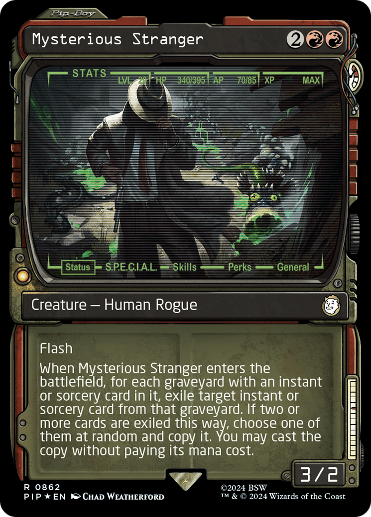 Mysterious Stranger (Showcase) (Surge Foil) [Fallout] | Local Legends