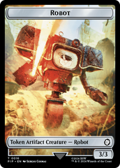 Robot // Food (0014) Double-Sided Token [Fallout Tokens] | Local Legends