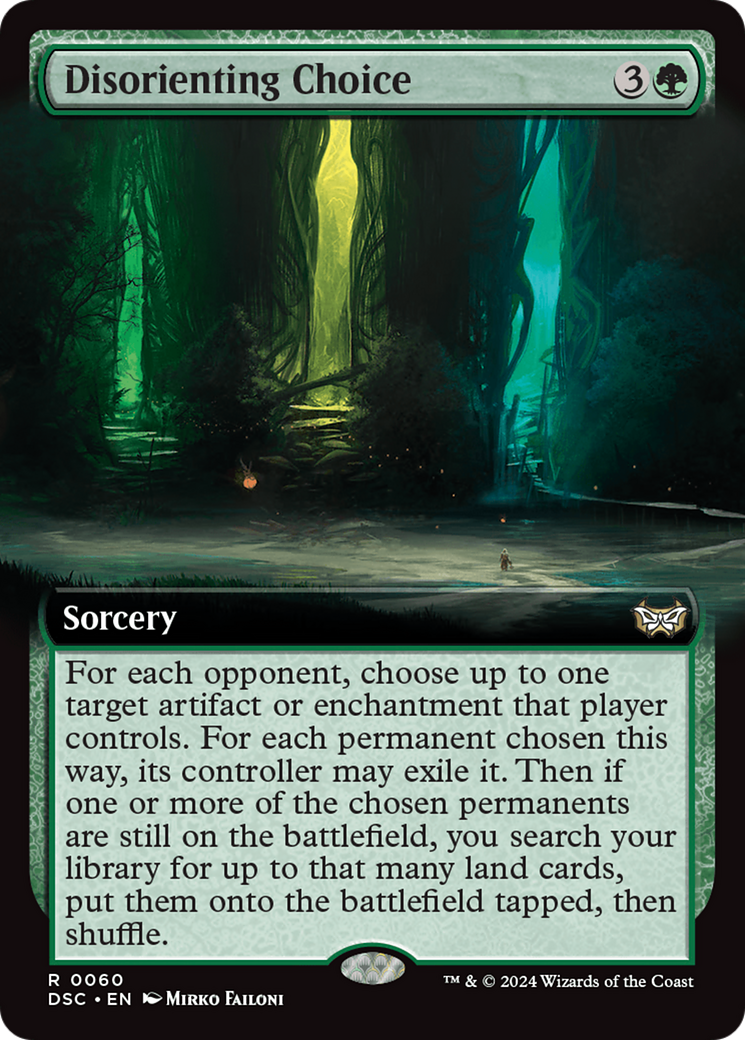 Disorienting Choice (Extended Art) [Duskmourn: House of Horror Commander] | Local Legends