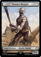 Junk // Zombie Mutant Double-Sided Token [Fallout Tokens] | Golgari Games