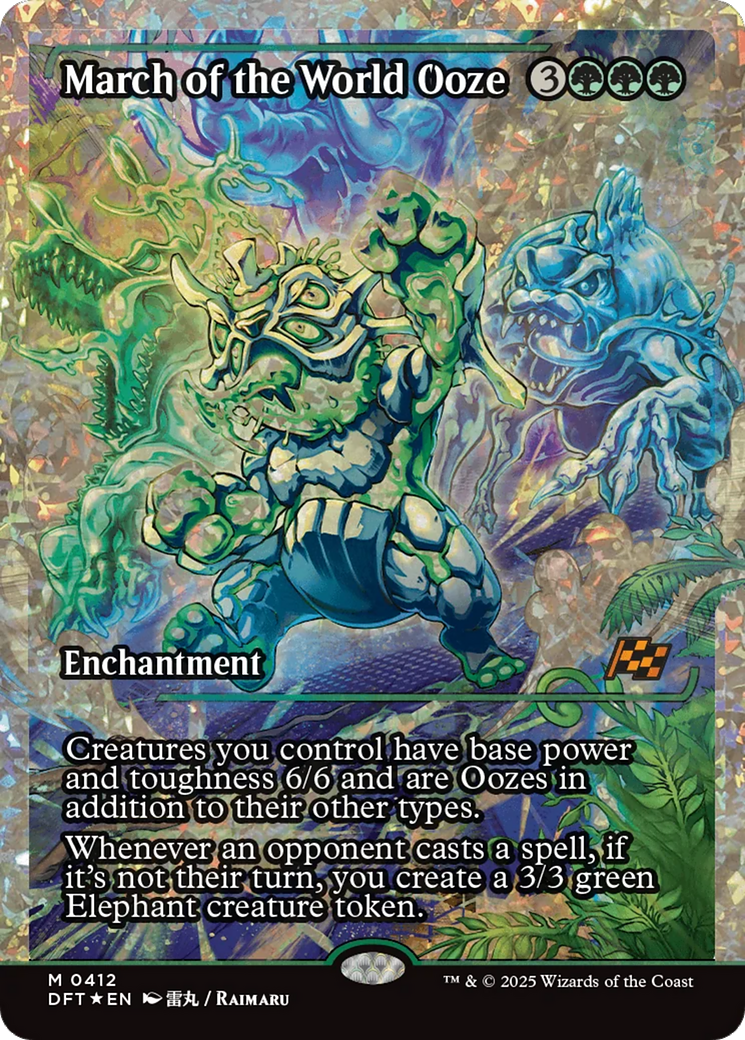 March of the World Ooze (Showcase) (Fracture Foil) [Aetherdrift] | Local Legends