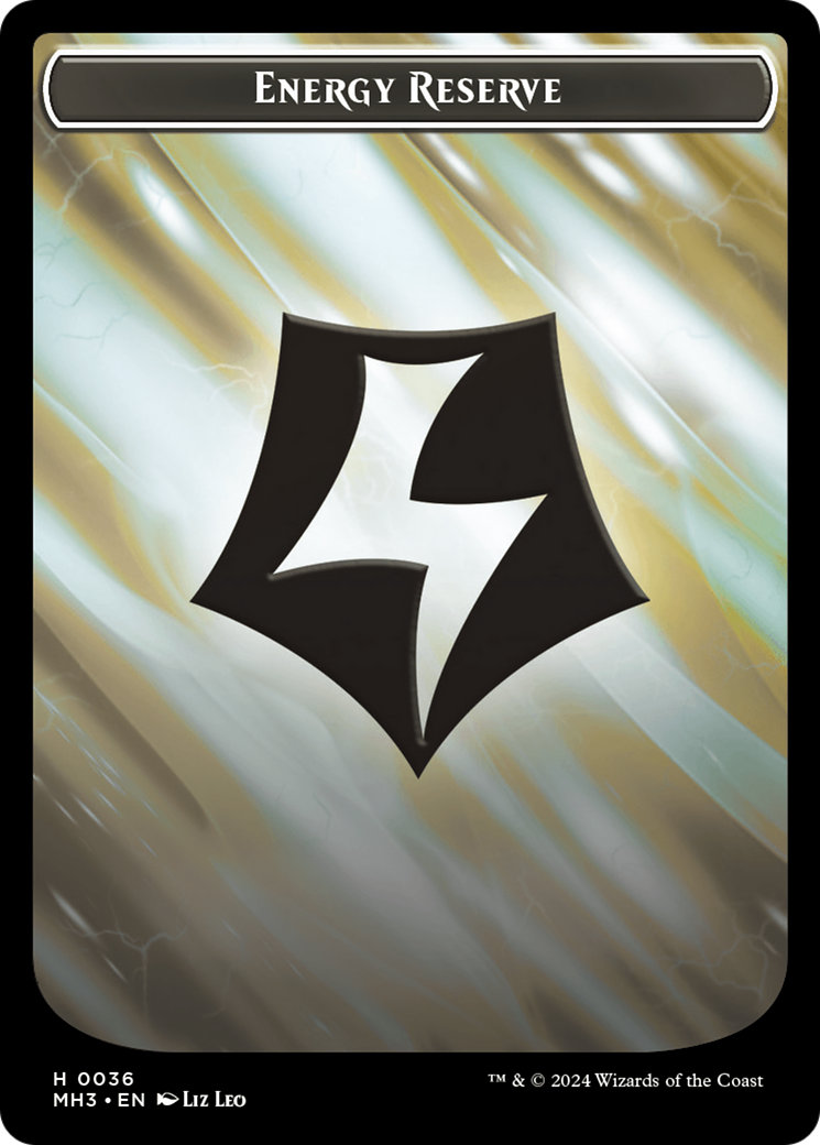 Cat // Energy Reserve Double-Sided Token [Modern Horizons 3 Tokens] | Local Legends