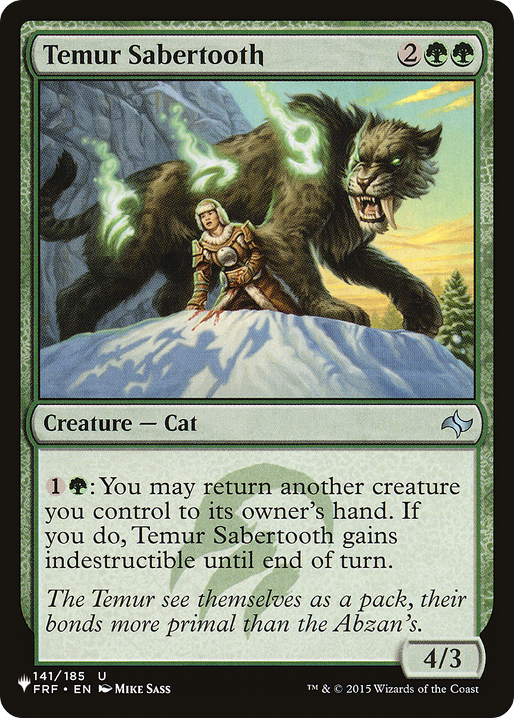 Temur Sabertooth [The List] | Local Legends