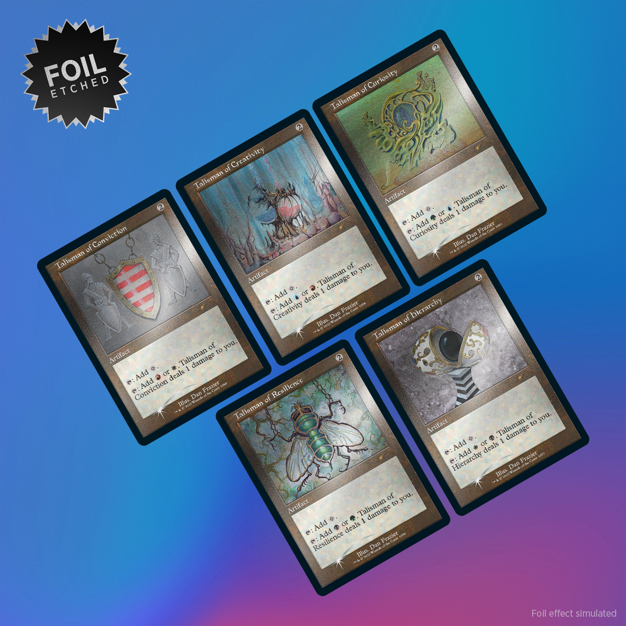 Secret Lair: Drop Series - Dan Frazier Is Back Again (The Enemy Talismans - Foil Etched Edition) | Local Legends