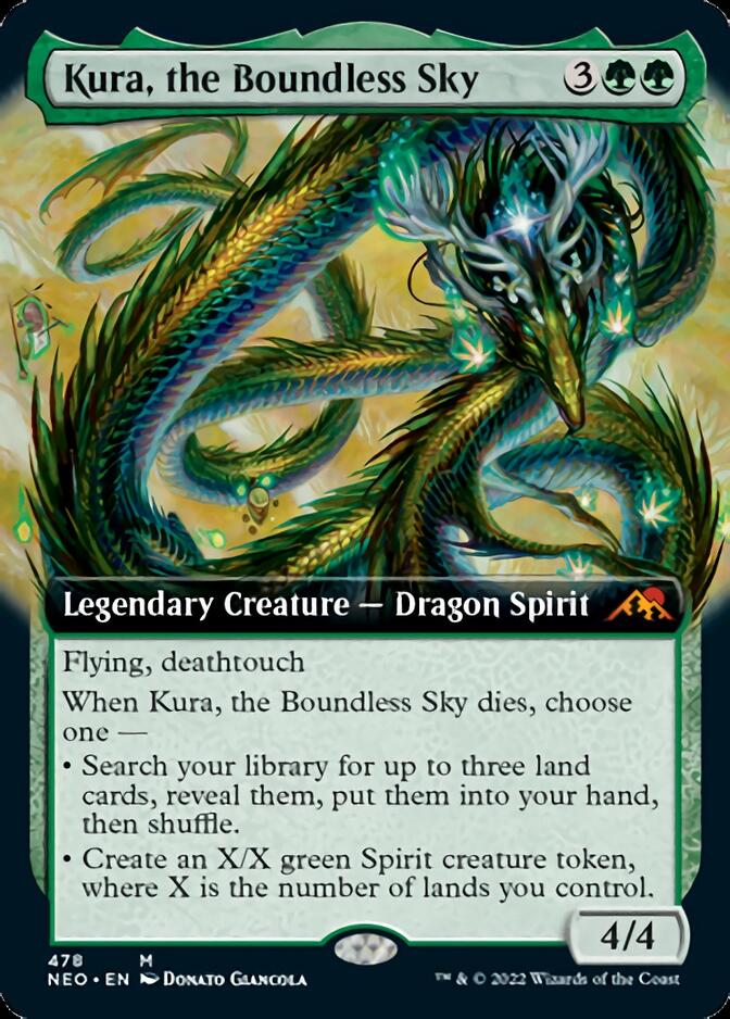 Kura, the Boundless Sky (Extended Art) [Kamigawa: Neon Dynasty] | Golgari Games