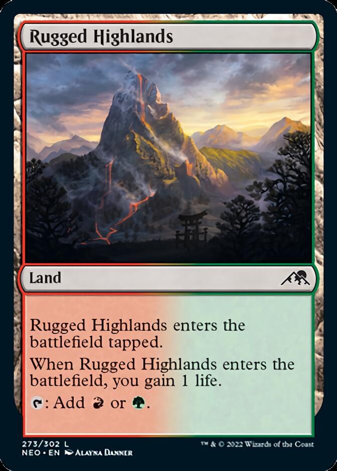 Rugged Highlands [Kamigawa: Neon Dynasty] | Golgari Games