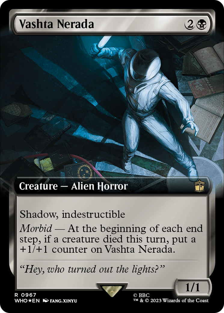 Vashta Nerada (Extended Art) (Surge Foil) [Doctor Who] | Golgari Games