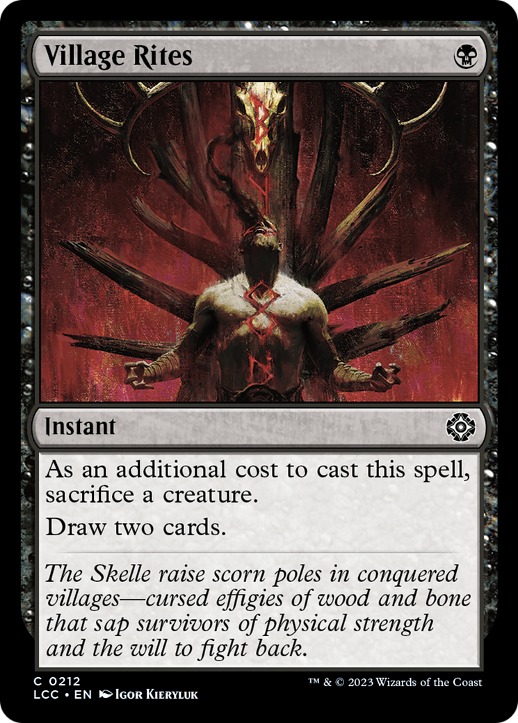 Village Rites [The Lost Caverns of Ixalan Commander] | Local Legends