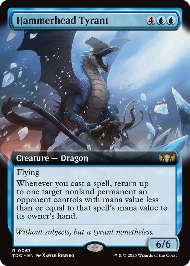 Hammerhead Tyrant (Extended Art) [Tarkir: Dragonstorm Commander] | Local Legends