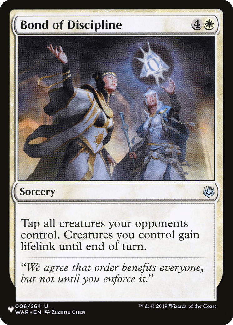 Bond of Discipline [The List] | Local Legends