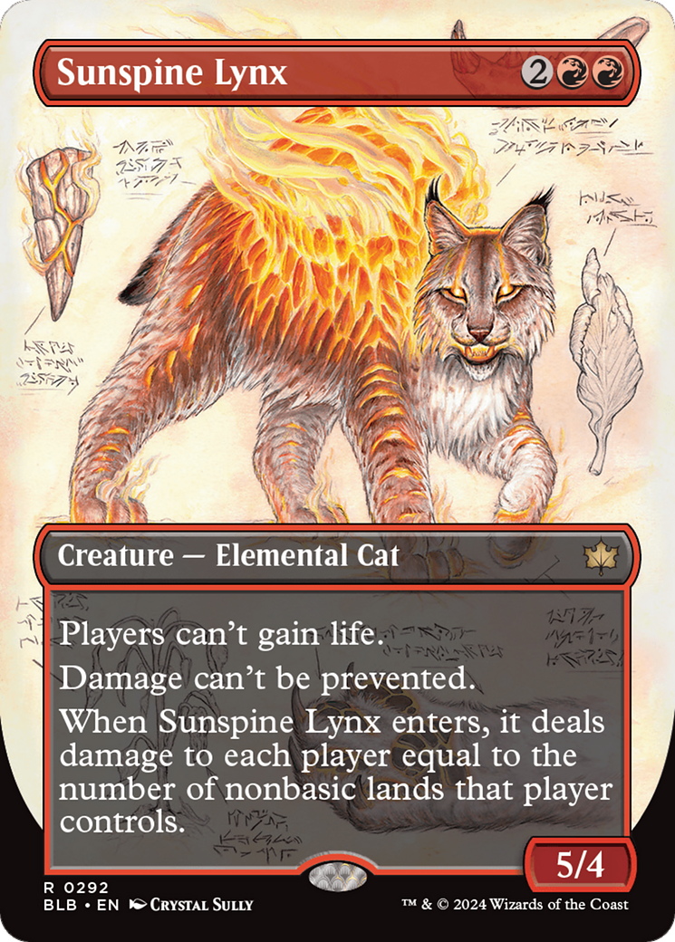 Sunspine Lynx (Borderless) [Bloomburrow] | Local Legends