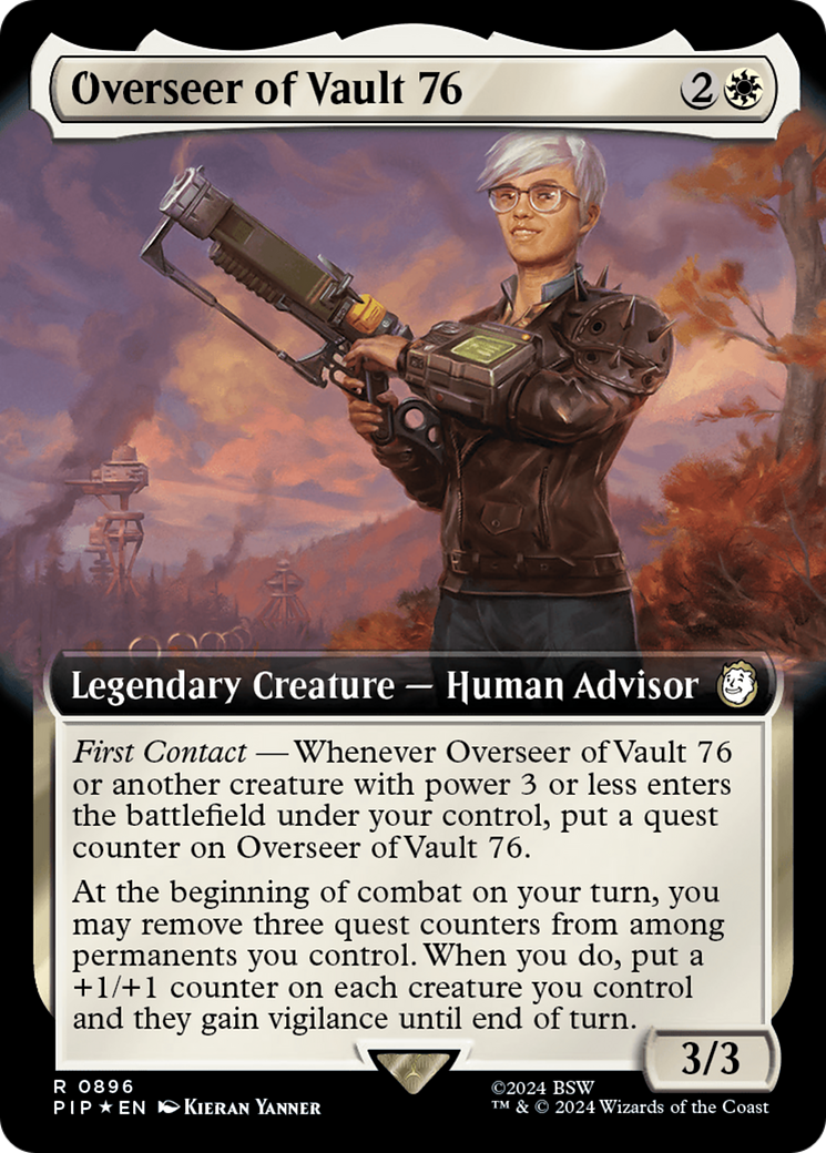 Overseer of Vault 76 (Extended Art) (Surge Foil) [Fallout] | Local Legends