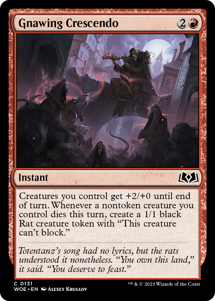 Gnawing Crescendo [Wilds of Eldraine] | Local Legends