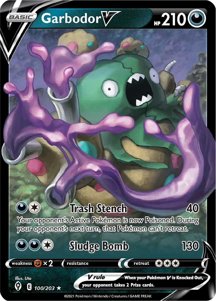 Garbodor V (100/203) [Sword & Shield: Evolving Skies] | Golgari Games