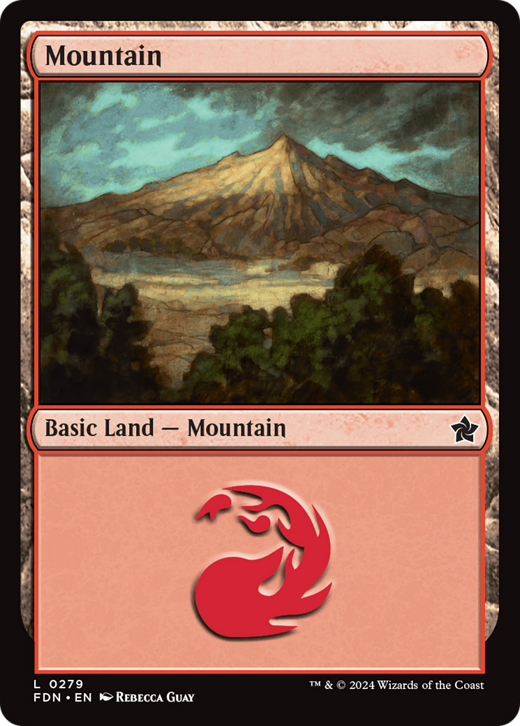 Mountain (0279) [Foundations] | Golgari Games