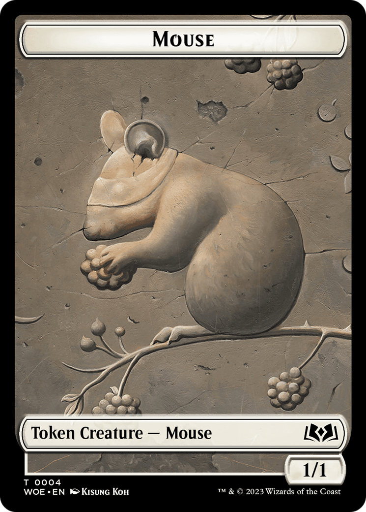 Mouse // Food (0012) Double-Sided Token [Wilds of Eldraine Tokens] | Local Legends