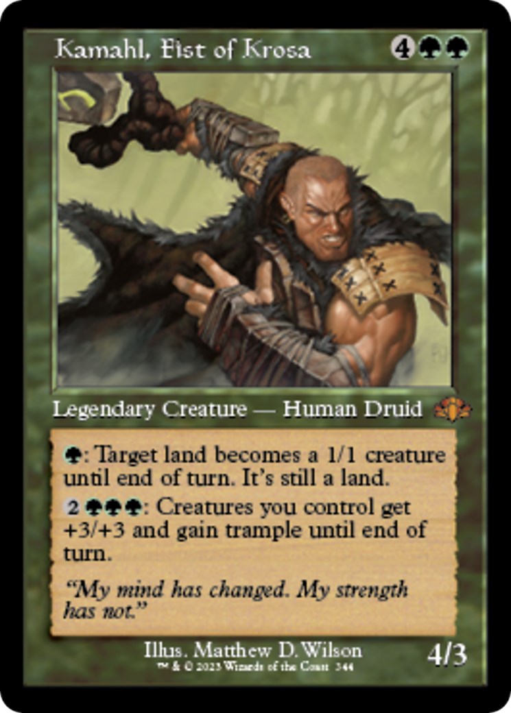 Kamahl, Fist of Krosa (Retro Frame) | Local Legends