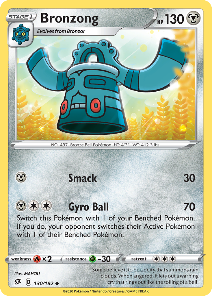 Bronzong (130/192) [Sword & Shield: Rebel Clash] | Golgari Games