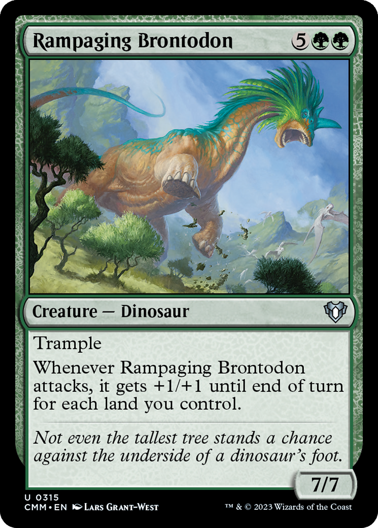 Rampaging Brontodon [Commander Masters] | Golgari Games