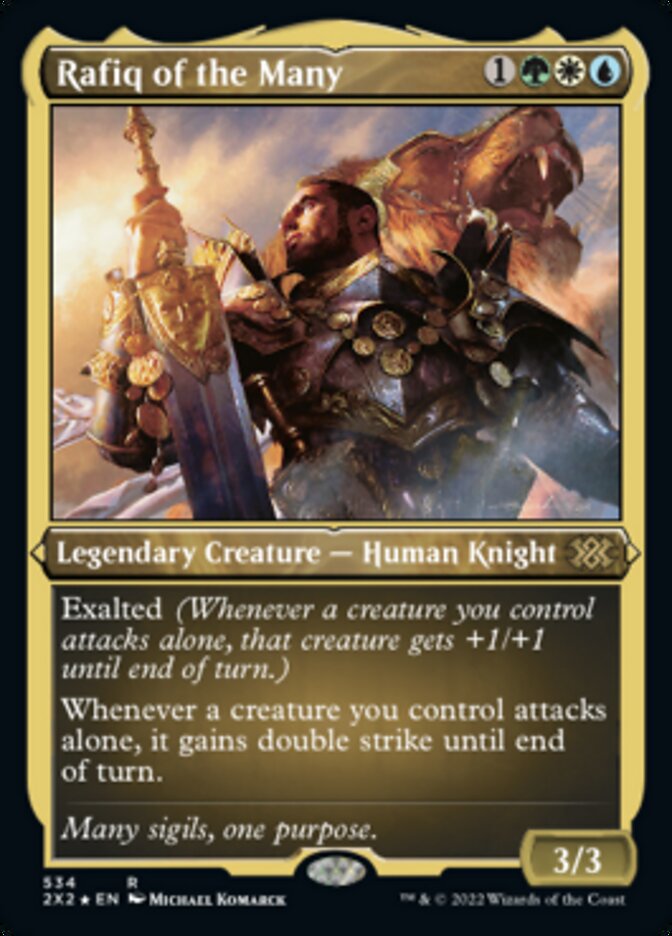 Rafiq of the Many (Foil Etched) [Double Masters 2022] | Local Legends
