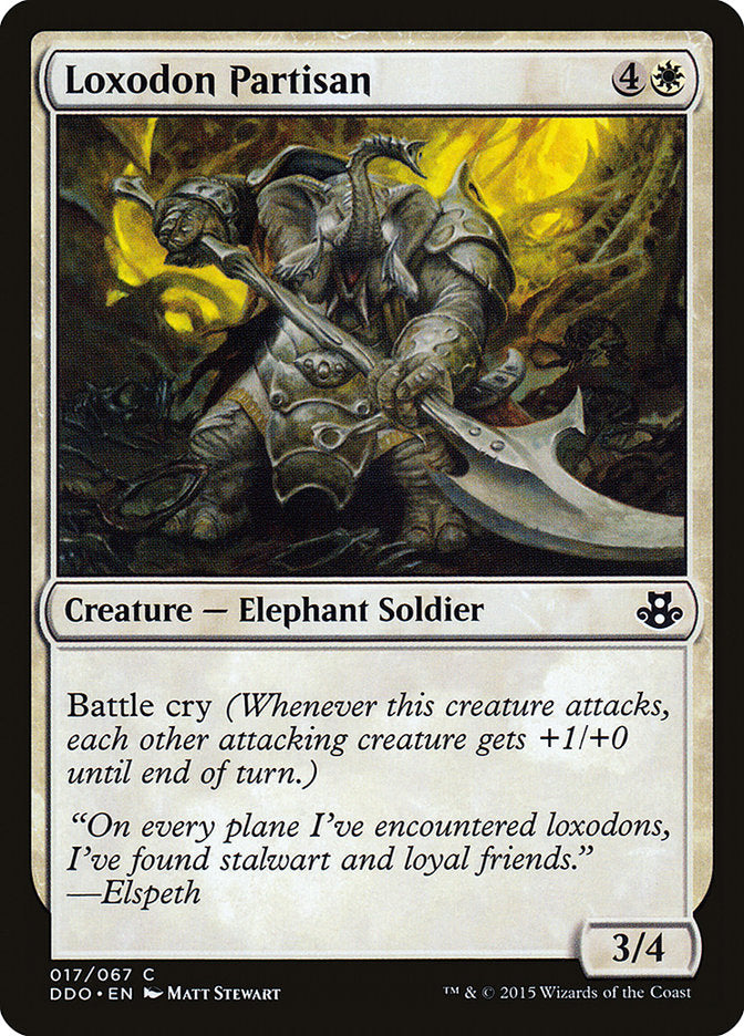 Loxodon Partisan [Duel Decks: Elspeth vs. Kiora] | Local Legends