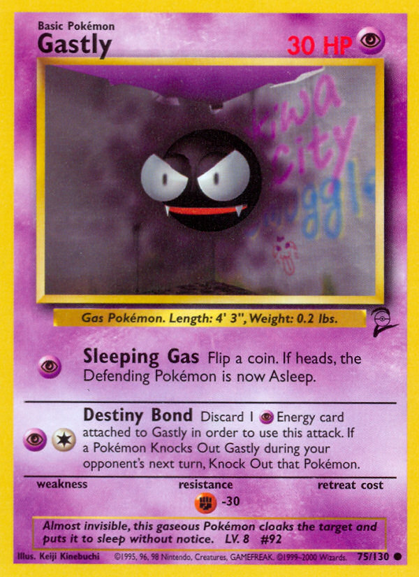 Gastly (75/130) [Base Set 2] | Local Legends