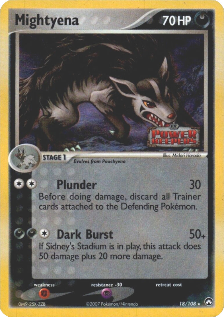 Mightyena (18/108) (Stamped) [EX: Power Keepers] | Local Legends