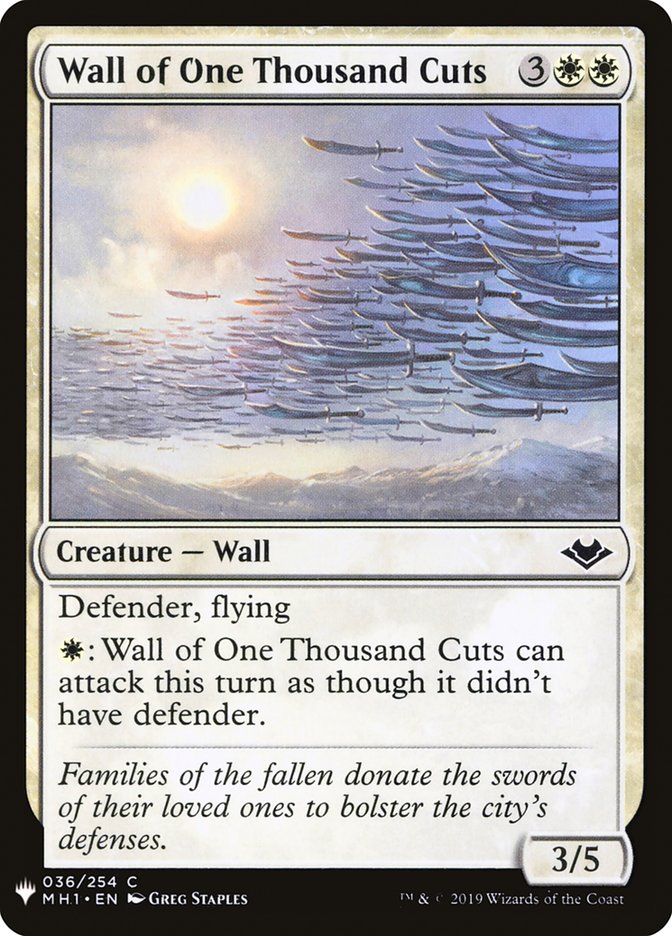 Wall of One Thousand Cuts [Mystery Booster] | Local Legends