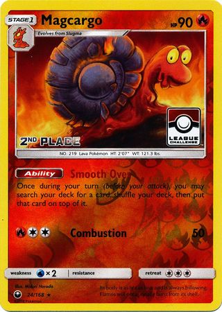 Magcargo (24/168) (League Promo 2nd Place) [Sun & Moon: Celestial Storm] | Local Legends