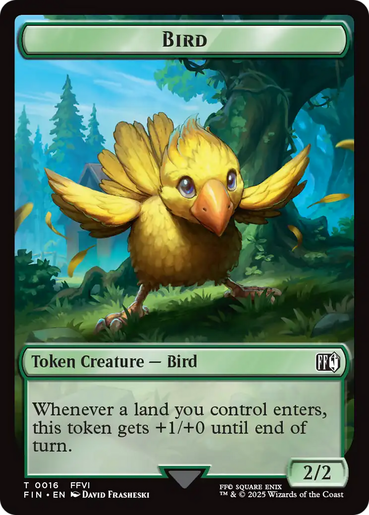 Bird (0016) // Wizard (0014) Double-Sided Token [FINAL FANTASY Tokens] | Local Legends