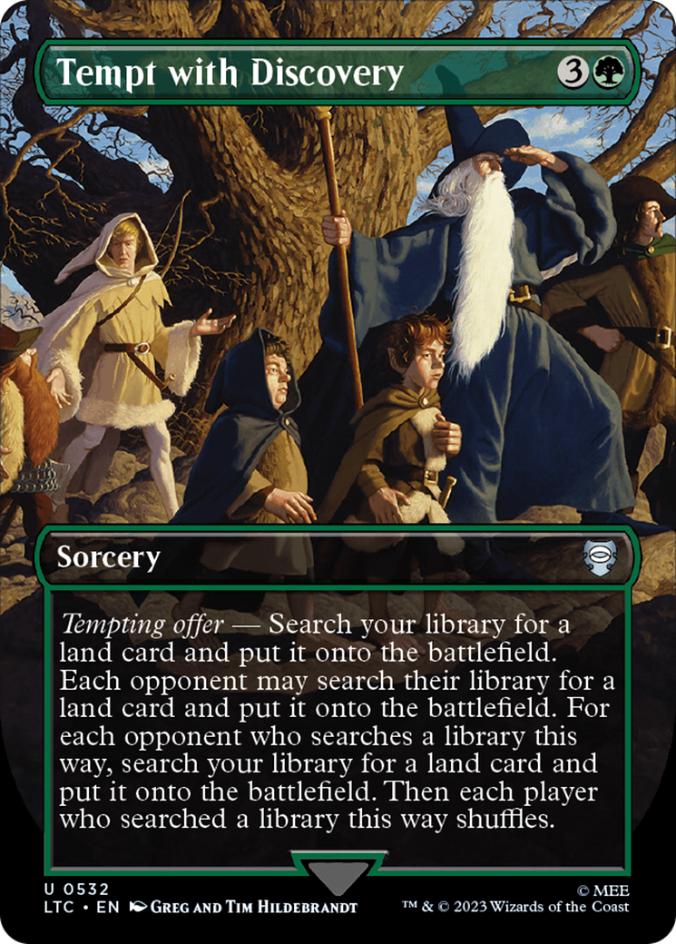 Tempt with Discovery (Borderless) [The Lord of the Rings: Tales of Middle-Earth Commander] | Local Legends