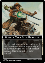 Bounty: Vara Beth Hannifer // Bounty Rules Double-Sided Token [Outlaws of Thunder Junction Commander Tokens] | Local Legends