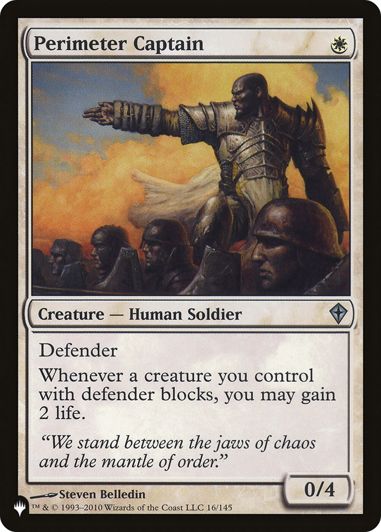 Perimeter Captain [The List] | Local Legends