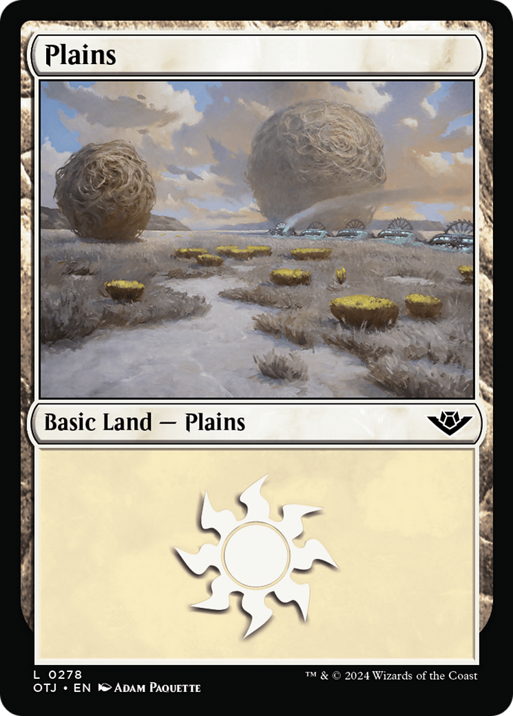 Plains (0278) [Outlaws of Thunder Junction] | Golgari Games